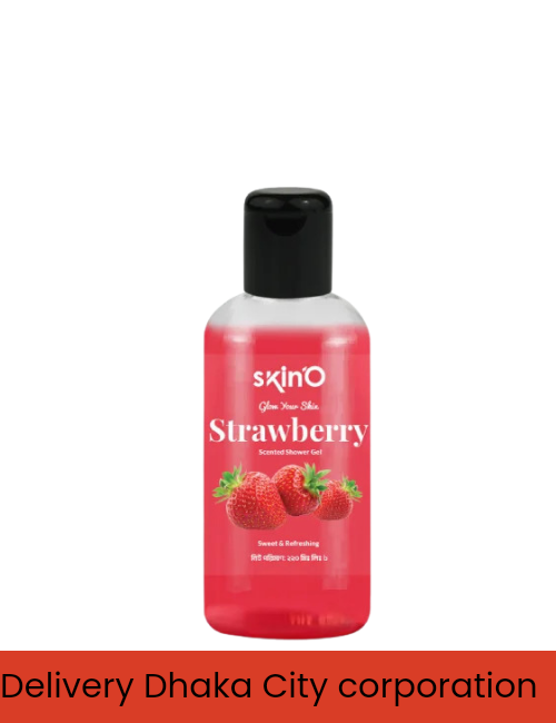 skinO Strawberry Scented Shower Gel 220ml