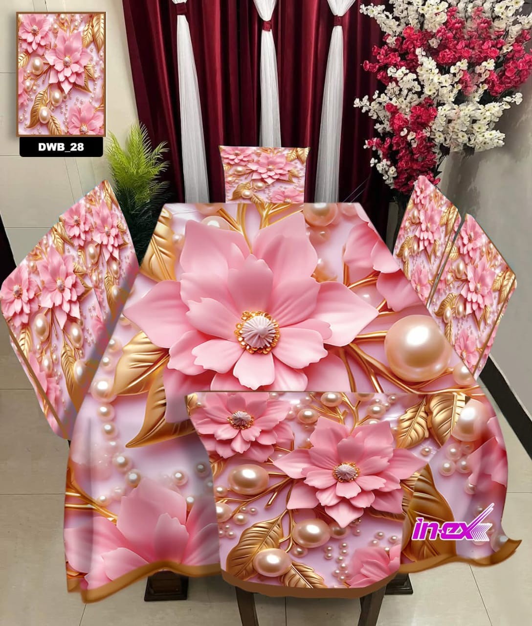 korian velvet kaporer 3d print table cloth