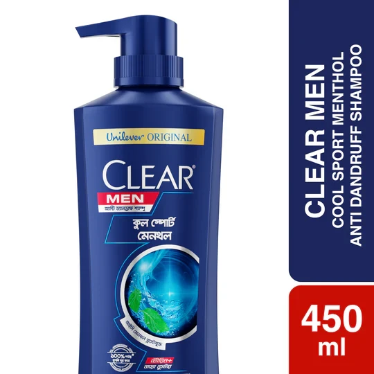 CLEAR MEN SHAMPOO COOL SPORT MENTHOL ANTI DANDRUFF 450ML