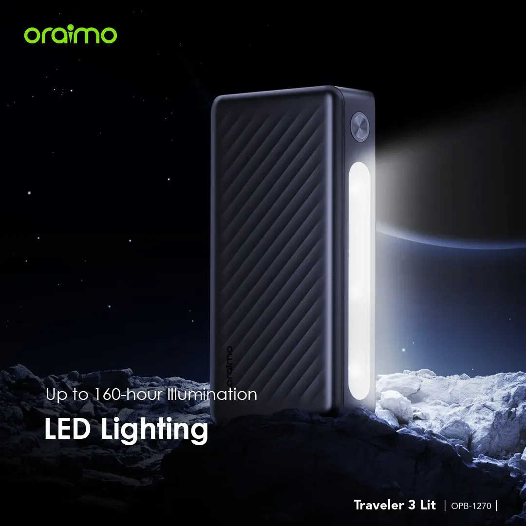 Oraimo Traveler 3 Lit 15W 27000mAh Power Bank (OPB-1270)