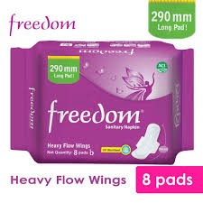 Freedom Sanitary Napkin Heavy Flow 8pads