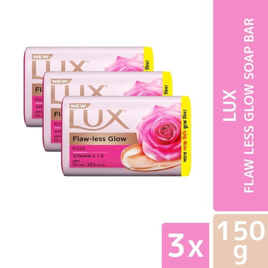 Lux Soap Bar Flaw Less Glow 150g (3pcs)