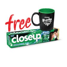 CLOSEUP TOOTHPASTE MENTHOL FRESH 150G MUG FREE