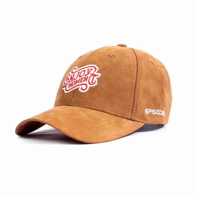 Enjoy The Moment Cap-Brown Super Suede Cap