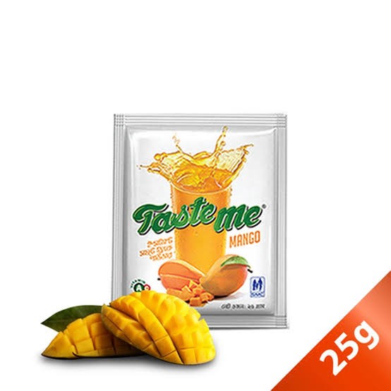 Taste Me” instant soft drink powder Mango 25gm